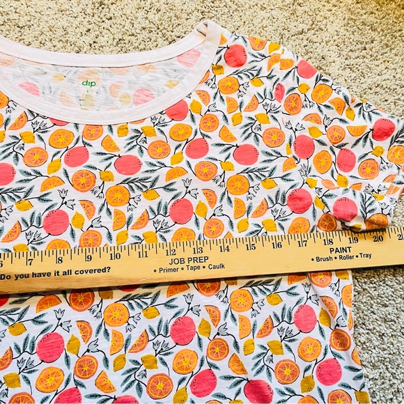 Dip 100% Cotton Eco Friendly Orange Dopamine Dressing Short Sleeve T-Shirt, L - Picture 6 of 10